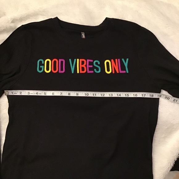 Electric Pink Good Vibes Only Top - Picture 6 of 8